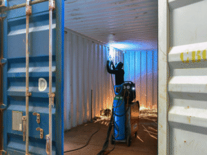 Kiểm tra thùng container cũ trước khi mua