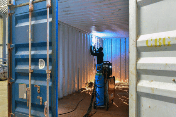 Kiểm tra thùng container cũ trước khi mua