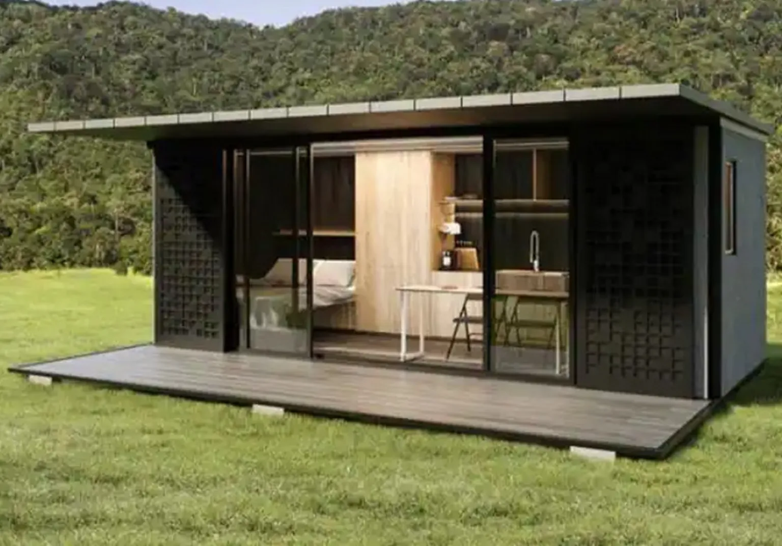 Mẫu nhà container 50 triệu tối giản phù hợp ở một người