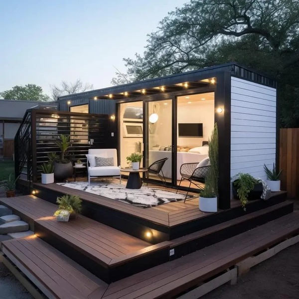 Nhà container phong cách hiện đại, ấm cúng
