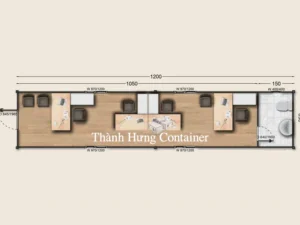 Bán Container Văn Phòng 40 Feet Có Toilet